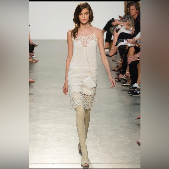 Thakoon embroidered lace trimmed slip dress - Picture 4 of 12